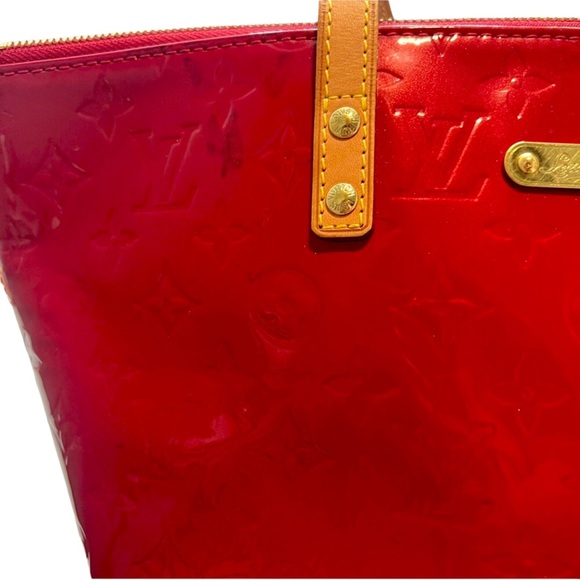 Louis Vuitton Monogram Vernis Bellevue PM (RED) Bag W / COA - Picture 7 of 16